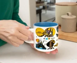 DC Comics Batman Allover Print Single Stackable Ceramic Mug | Holds 13 Ounces