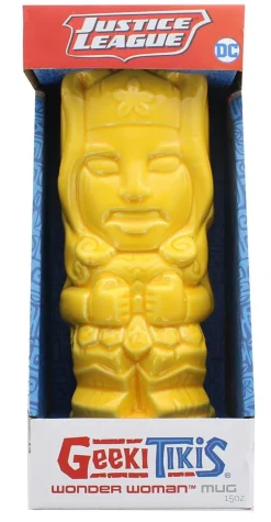 DC Comics Geeki Tikis Wonder Woman 15 oz Mug | Yellow