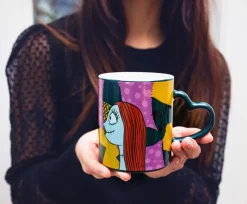 Disney Nightmare Before Christmas Jack and Sally Mug Set | Each Holds 14 Ounces