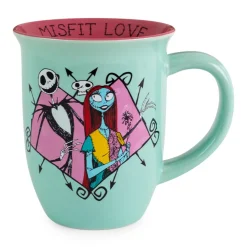 Disney Nightmare Before Christmas Jack and Sally 20-Ounce Wide Rim Ceramic Mug