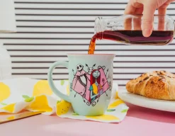 Disney Nightmare Before Christmas Jack and Sally 20-Ounce Wide Rim Ceramic Mug