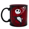 Disney The Nightmare Before Christmas Jack Hearts Ceramic Mug | 20 Ounces