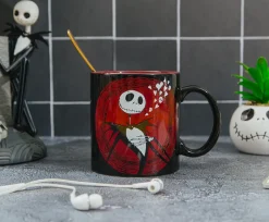Disney The Nightmare Before Christmas Jack Hearts Ceramic Mug | 20 Ounces