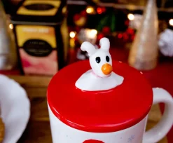 Disney The Nightmare Before Christmas Santa Jack Ceramic Mug With Sculpted Lid