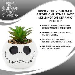 Disney The Nightmare Before Christmas Jack Skellington 6 Inch Ceramic Planter