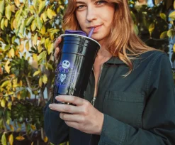 Disney The Nightmare Before Christmas Tumbler with Lid and Straw | 32 Ounces