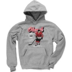 Eddie Olczyk Chicago Retro Script WHT