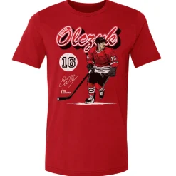 Eddie Olczyk Chicago Retro Script WHT