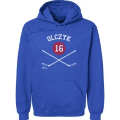 Eddie Olczyk Winnipeg 16 Sticks WHT