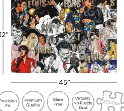 Elvis Presley Collage 3000 Piece Jigsaw Puzzle