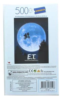 E.T. The Extra Terrestrial 500 Piece Jigsaw Puzzle in Plastic VHS Video Case