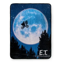 E.T. The Extra-Terrestrial Bike Moon Fleece Throw Blanket | 45 x 60 Inches