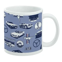 Ford - Mustang Logos Pattern Mug
