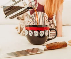 Friday the 13th Jason Mask Legacy Ceramic Soup Mug | Holds 24 Ounces