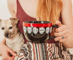 Friday the 13th Jason Mask Legacy Ceramic Soup Mug | Holds 24 Ounces