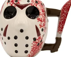 Friday the 13th Jason's Mask 3D Sculpted Ceramic Mug | Holds 20 Ounces