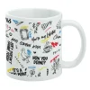 Friends - Quotes and Drawings Pattern Mug