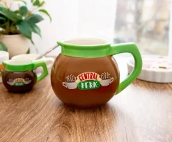 Friends Central Perk Coffee Pot 3D Sculpted Ceramic Mug | Holds 20 Ounces