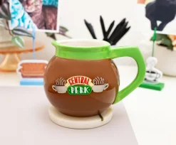 Friends Central Perk Coffee Pot 3D Sculpted Ceramic Mug | Holds 20 Ounces