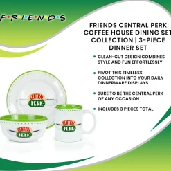 Friends Central Perk Coffee House Dining Set Collection | 3-Piece Dinner Set