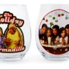 Friends Holiday Stemless Wine Glass Collectible 2-Pack | Each Holds 20 Ounces