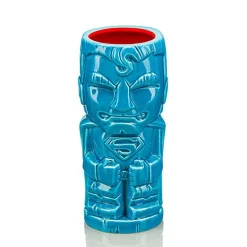 Geeki Tikis DC Comics Superman Blue Ceramic Mug | Holds 16 Ounces