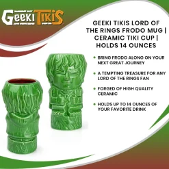 Geeki Tikis Lord Of The Rings Frodo Mug | Ceramic Tiki Cup | Holds 14 Ounces