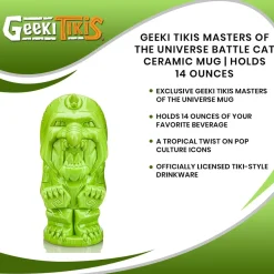 Geeki Tikis Masters of the Universe Battle Cat Ceramic Mug | Holds 14 Ounces