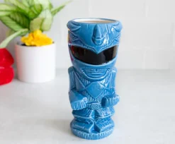 Geeki Tikis Power Rangers Blue Ranger Ceramic Mug | Holds 16 Ounces