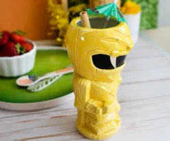 Geeki Tikis Power Rangers Yellow Ranger Ceramic Mug | Holds 15 Ounces