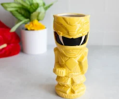 Geeki Tikis Power Rangers Yellow Ranger Ceramic Mug | Holds 15 Ounces