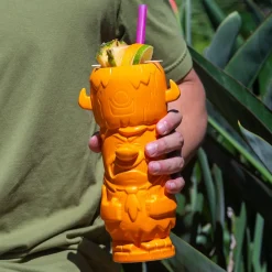 Geeki Tikis The Flintstones Mug Set | Fred & Barney Tiki Mugs | Holds 28 Ounces