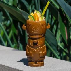 Geeki Tikis The Flintstones Mug Set | Fred & Barney Tiki Mugs | Holds 28 Ounces