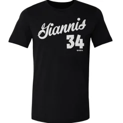 Giannis Antetokounmpo Milwaukee Script WHT