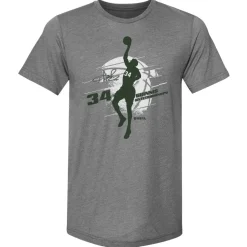 Giannis Antetokounmpo Milwaukee Silhouette WHT