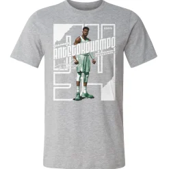 Giannis Antetokounmpo Stare Stretch WHT