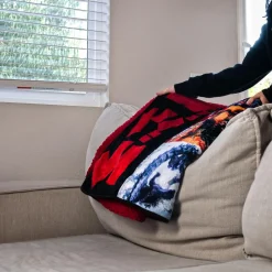 Godzilla Movie Poster Oversized Fleece Throw Blanket | 76 x 54 Inches