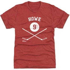 Gordie Howe Detroit 9 Sticks WHT