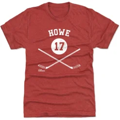 Gordie Howe Detroit 17 Sticks WHT