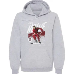 Gordie Howe Detroit Grunge WHT