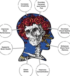 Grateful Dead Skull & Roses 450 Piece Record Disc Jigsaw Puzzle