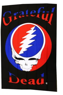 Grateful Dead Skull Logo 60"x90" Black Tapestry