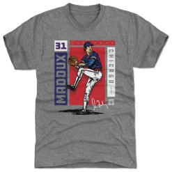 Greg Maddux Chicago Card Stat WHT