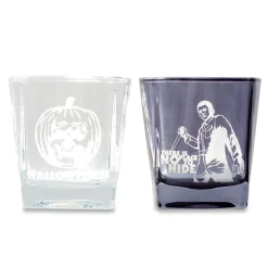 Halloween II Michael Myers 9-Ounce Etched Rocks Glasses | Set of 2