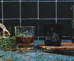 Halloween II Michael Myers 9-Ounce Etched Rocks Glasses | Set of 2