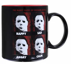 Halloween Many Faces of Michael Myers Ceramic Mug | Holds 20 Ounces