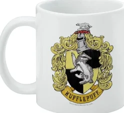 Harry Potter - Painted Hufflepuff Crest Mug