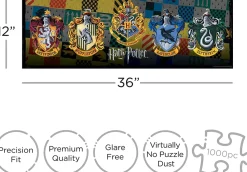 Harry Potter Crests Slim 1000-Piece Jigsaw Puzzle