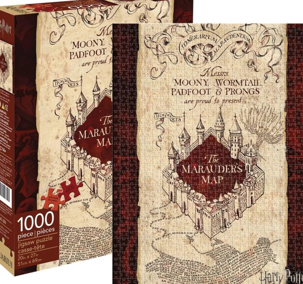 Harry Potter Marauders Map 1000-Piece Jigsaw Puzzle