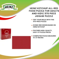 Heinz Ketchup All-Red Food Puzzle For Adults And Kids | 570 Piece Jigsaw Puzzle